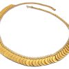 Golden Rajwadi Coin Necklace w372