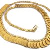 Golden Rajwadi Coin Necklace w372