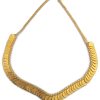 Golden Rajwadi Coin Necklace w372