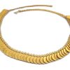 Golden Rajwadi Coin Necklace w372