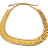 Golden Rajwadi Coin Necklace w372