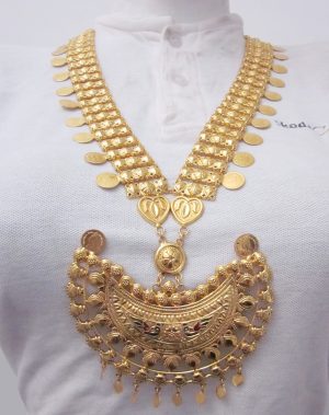 w376_1 Golden Rajwadi Necklace w376