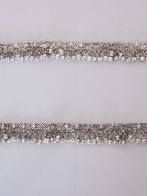 German Silver Oxidized Payal w489