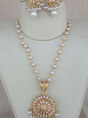 Kundan Polki Long Chain Necklace x148
