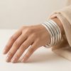 y136 Silver Bracelets Womens 2.6 Banjara Bridal Wedding 6 Pcs Bangle set y136