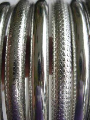 Silver Bracelets Womens 2.6 Banjara Bridal Wedding 6 Pcs Bangle set y136