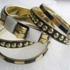 Bracelet Bangles Golden 2.6 Plated Wedding Indian Saree Kada y137