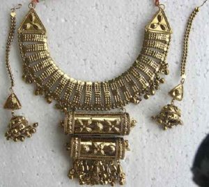 y19 Garba Navratri Jewelry Sets for Women Golden Oxidized Afghani Bohemian Necklace With Earrings for Women and Girls y19