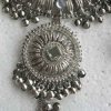 y21_1 Women's Silver Oxidized Traditional Ethnic Alloy Jewelry Necklace Set y21