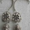 y21_2 Women's Silver Oxidized Traditional Ethnic Alloy Jewelry Necklace Set y21