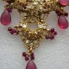 Gold plated Kundan Necklace Bridal Jewelry Set Ethnic y3815