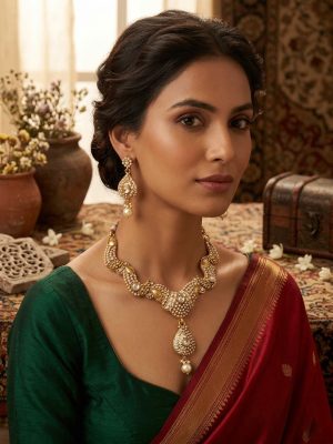 Party Ware Bridal Necklace Kundan Set Bollywood Wedding y3827