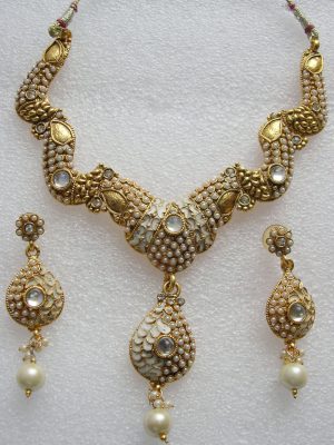 Party Ware Bridal Necklace Kundan Set Bollywood Wedding y3827