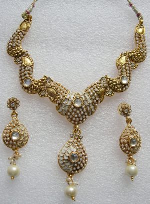y3827 Party Ware Bridal Necklace Kundan Set Bollywood Wedding y3827