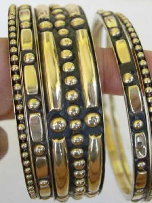 Gold Plate Bangle Navratri 2.8 Bollywood Garba Saree Womens y510