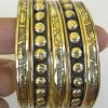 Trending Bangles 2.4 Oxidized Golden 5 pcs Set for Girls Bollywood Jewelry y511