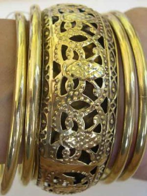 Bangle Bracelet Gold Oxidized Indian Bollywood Girls Fashion y547