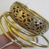 Bangle Bracelet Gold Oxidized Indian Bollywood Girls Fashion y547