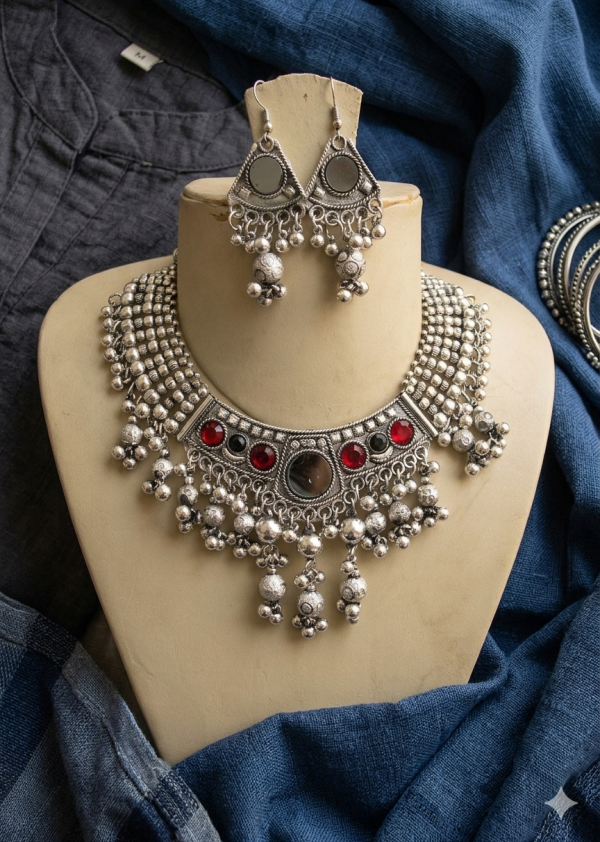 Banjara Ethnic Statement Rabari Necklace f1231