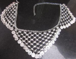 Silver Metal Coin Waist Chain Kamarband for Girls Free Size Kamarpatta b178