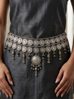 Bollywood Design Stylish Oxidized Silver Kamarband for Girls & Women bt91