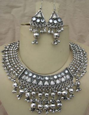 Tribal Design Fashion JEWELRY Artisan NECKLACE Earrings f1085