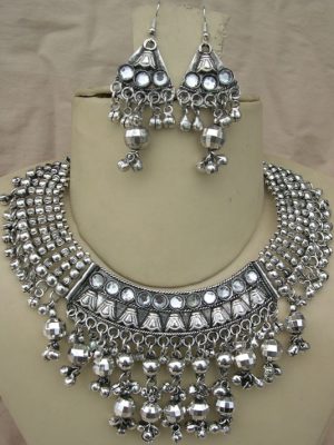 Tribal Design Fashion JEWELRY Artisan NECKLACE Earrings f1085