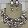 Tribal Costume Jewelry Earring Necklace Garba Goth f1244