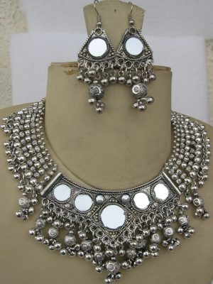 f1247 Navratri Jewelry Fashion Necklace Earring Set Boho f1247