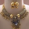 Gold Oxidized Gothic Banjara Rabari Necklace f1298