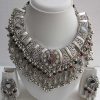 Statement Bib Fashion Silver Womens Necklace f1388