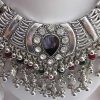 Statement Bib Fashion Silver Womens Necklace f1388