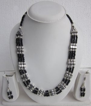 f1449 Moti Fashion Jewelry Earrings Necklace Set Bollywood f1449