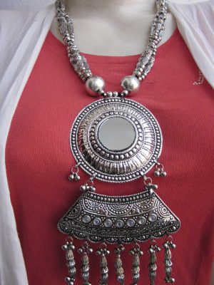 Women Necklace Hip Kuchi Navratri Gypsy Costume Jewelry Festival f1477