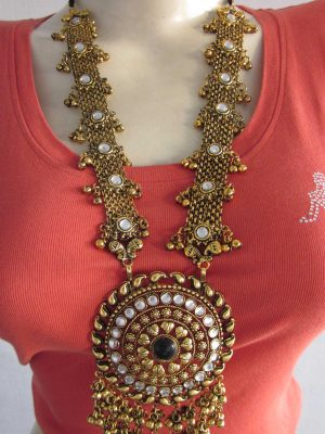 Gold Oxidized Traditional Boho Neckpiece Costume Jewelry Tribal Kuchi Gypsy Belly Dance Gothic Necklace f1527