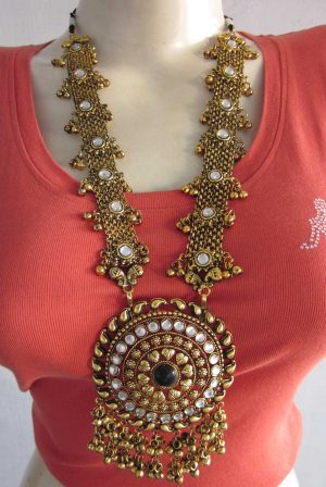 f1527 Gold Oxidized Traditional Boho Neckpiece Costume Jewelry Tribal Kuchi Gypsy Belly Dance Gothic Necklace f1527