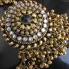 Gold Oxidized Traditional Boho Neckpiece Costume Jewelry Tribal Kuchi Gypsy Belly Dance Gothic Necklace f1527