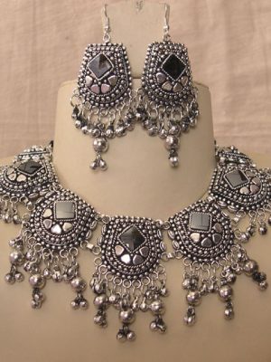 Choker Artisan Look Indian Saree Girls Boho Necklace f417