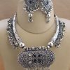 Silver Vintage Kuchi Tribal JEWELRY Hasli Set f496