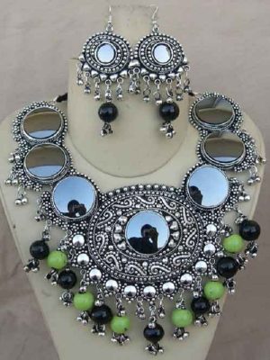 Girls Necklace Earring Gypsy Kuchi Gothic Peasant f840