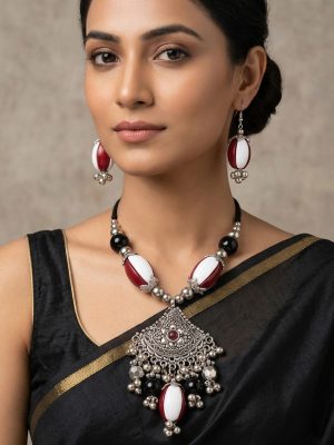 f947 Ethnic Banjara Kuchi Rajasthan Jewelry Set f947
