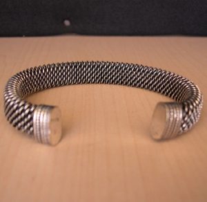 Silver Oxidized Bracelets Kada nk213