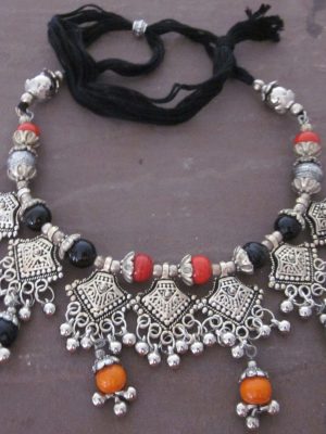 Oxidised Silver Rabari Antique Necklace Jewellery Set for Women nk226