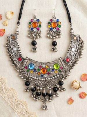 ox3 Designer Fashion JEWELRY Silver Oxidized ox3