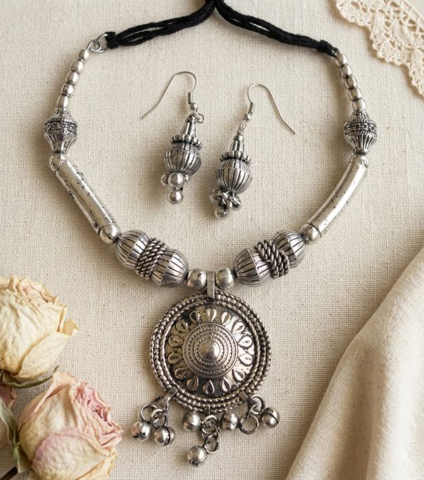 Designed a Kutchi Work Jewellery Garba Set for Navratri y180