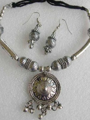 Designed a Kutchi Work Jewellery Garba Set for Navratri y180