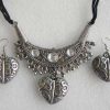 Oxidized Silver Necklace Jewellery Set for Women y183