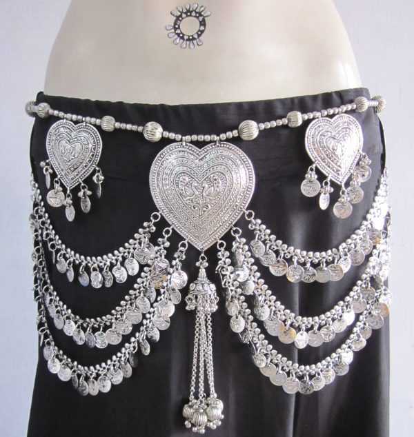 Silver Oxidized Waist Kamarbandh