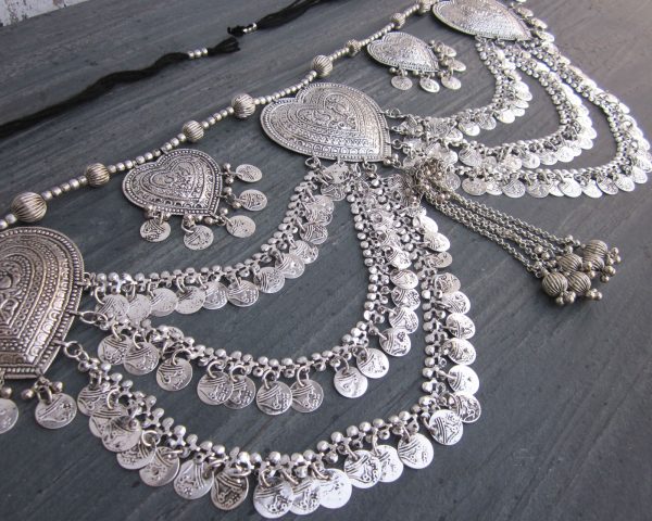 Silver Oxidized Waist Kamarbandh