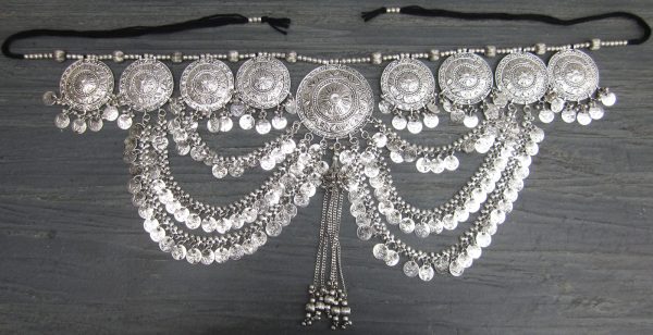 Navratri Special Oxidized Coin Kandora